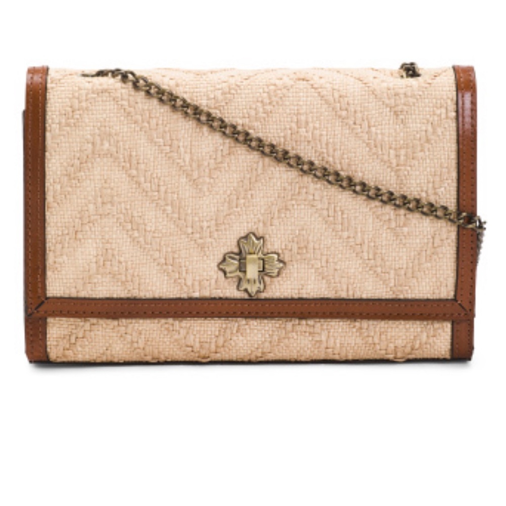 Patricia Nash “ Giada natural trim “ crossbody new with tag